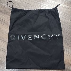 Givenchy Black Logo Drawstring Bag